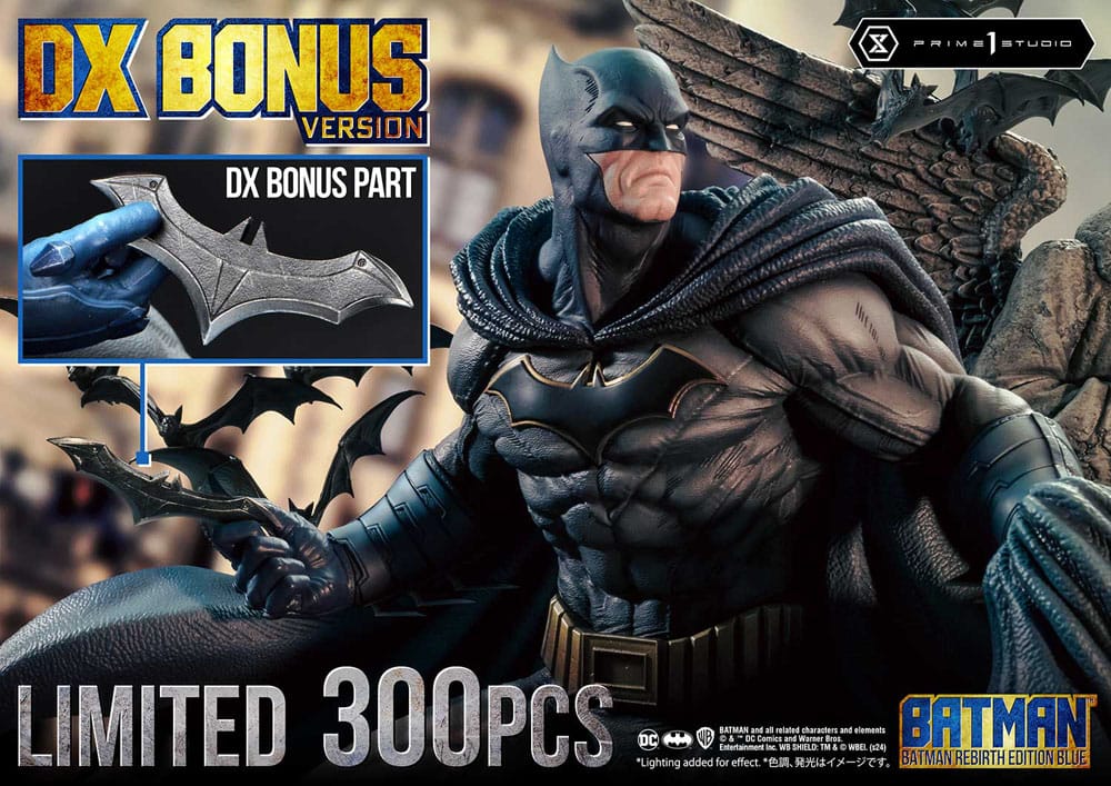 Batman statuette Ultimate Premium Masterline Series 1/4 Batman Rebirth Edition Blue Deluxe Bonus Version 71 cm
