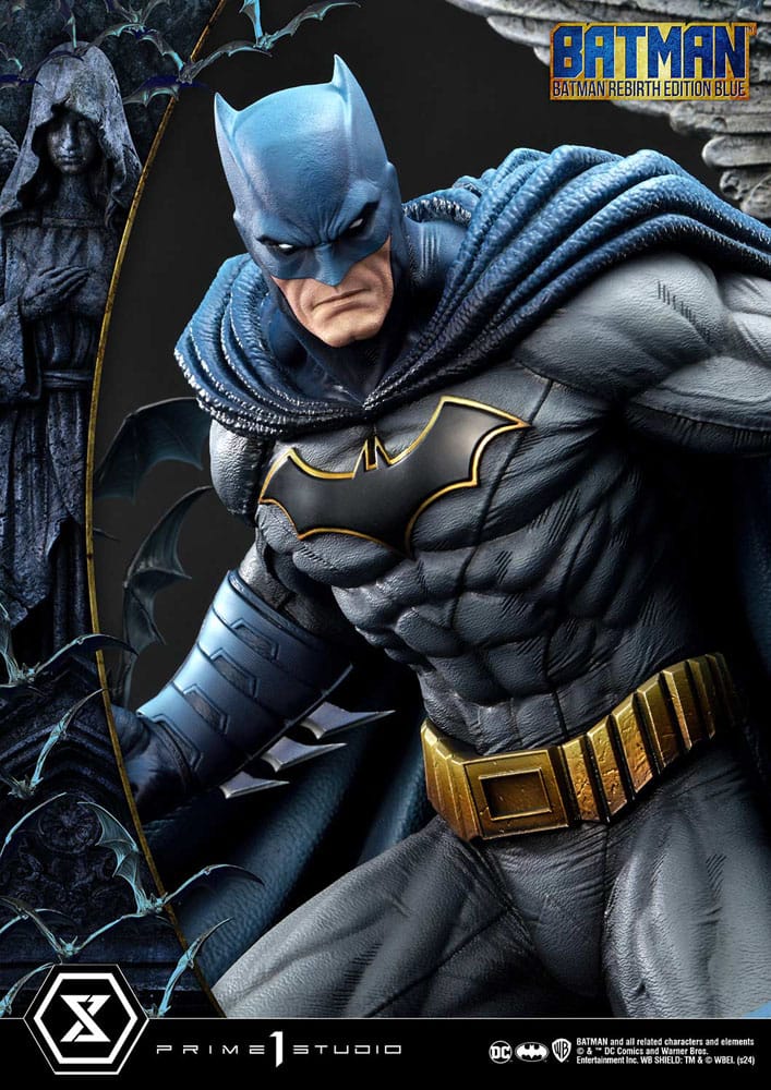 Batman statuette Ultimate Premium Masterline Series 1/4 Batman Rebirth Edition Blue Deluxe Bonus Version 71 cm
