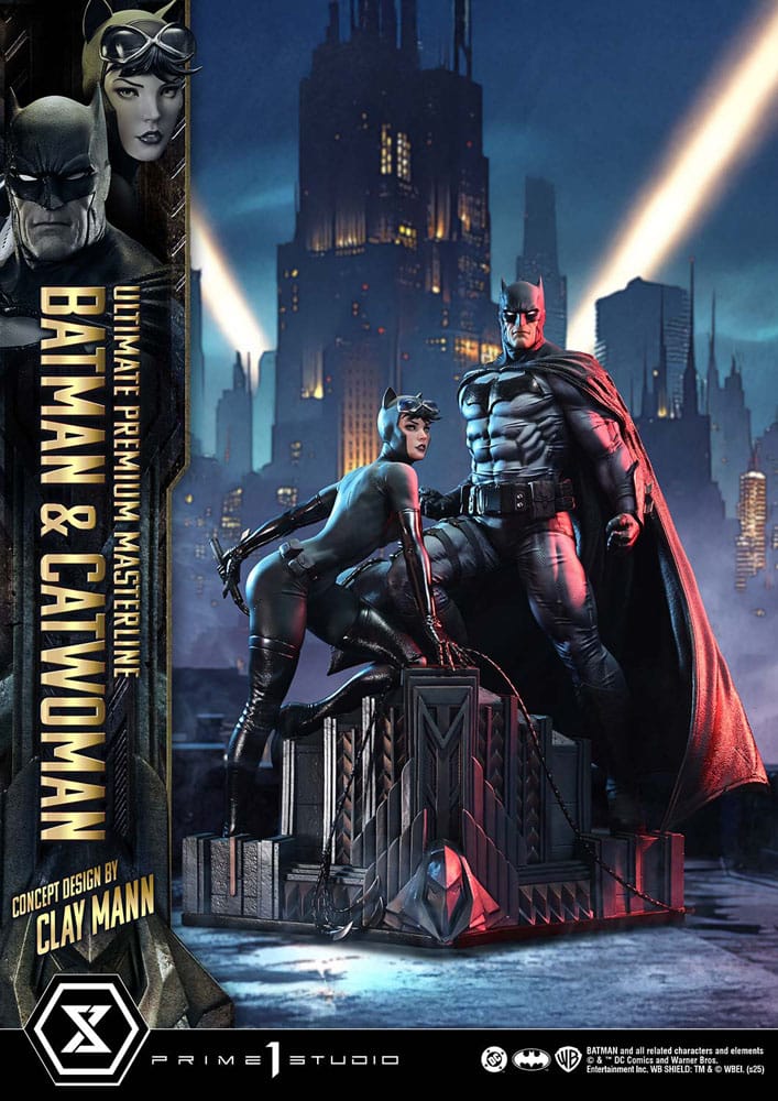 DC Comics statuette Ultimate Premium Masterline Series 1/4 Batman & Catwoman (Concept Design by Clay Mann) 56 cm
