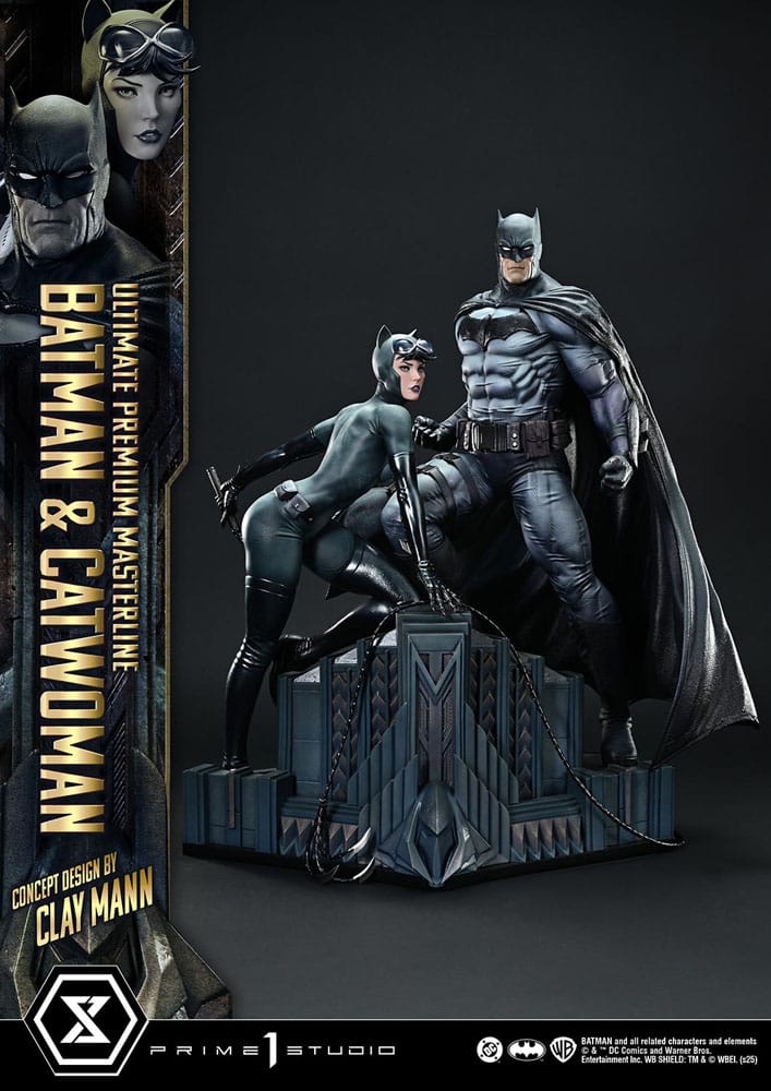 DC Comics statuette Ultimate Premium Masterline Series 1/4 Batman & Catwoman (Concept Design by Clay Mann) 56 cm