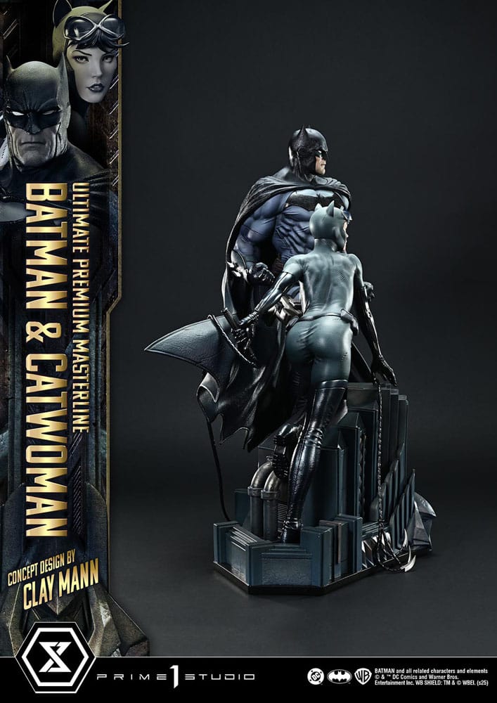 DC Comics statuette Ultimate Premium Masterline Series 1/4 Batman & Catwoman (Concept Design by Clay Mann) 56 cm