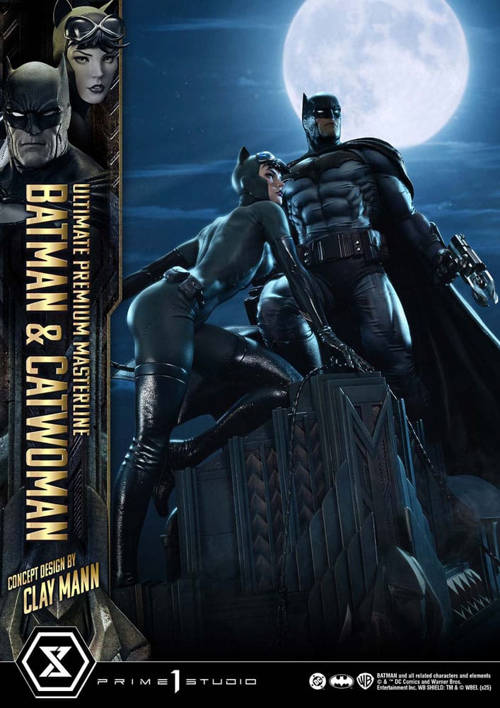 DC Comics statuette Ultimate Premium Masterline Series 1/4 Batman & Catwoman (Concept Design by Clay Mann) 56 cm