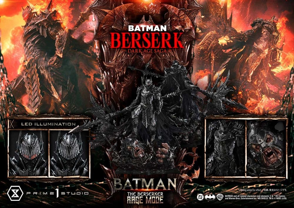DC Comics statuette Ultimate Premium Masterline Series 1/4 Batman (Comics) Batman: The Berserker Rage Mode 82 cm