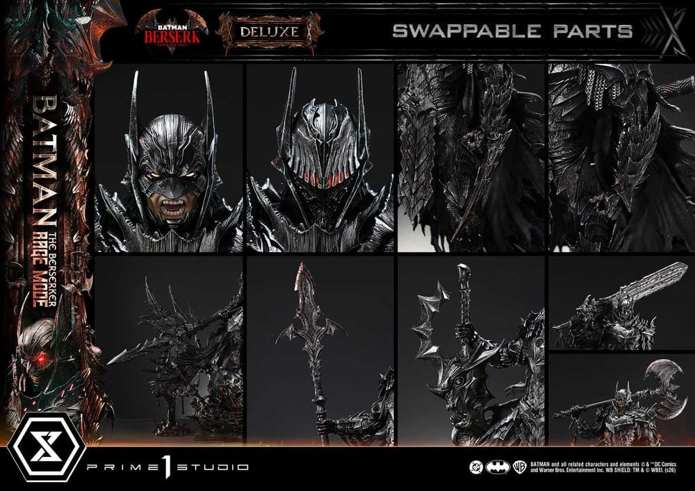 DC Comics statuette Ultimate Premium Masterline Series 1/4 Batman (Comics) Batman: The Berserker Rage Mode Deluxe Version 93 cm