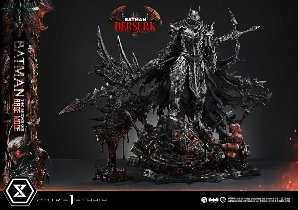 DC Comics statuette Ultimate Premium Masterline Series 1/4 Batman (Comics) Batman: The Berserker Rage Mode Deluxe Version 93 cm