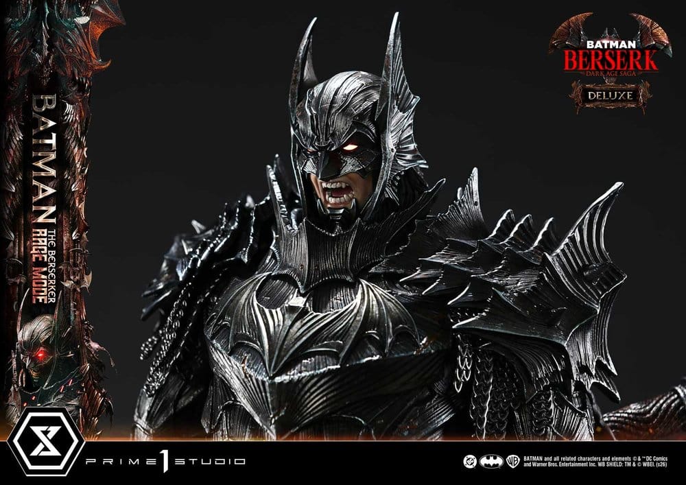 DC Comics statuette Ultimate Premium Masterline Series 1/4 Batman (Comics) Batman: The Berserker Rage Mode Deluxe Version 93 cm