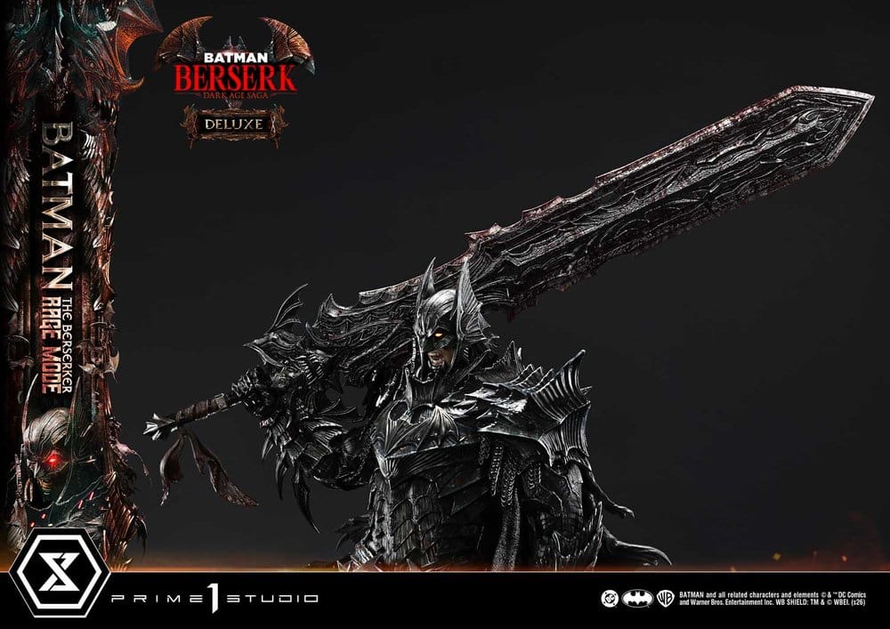 DC Comics statuette Ultimate Premium Masterline Series 1/4 Batman (Comics) Batman: The Berserker Rage Mode Deluxe Version 93 cm