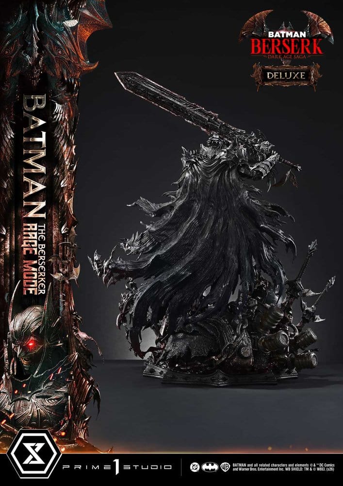 DC Comics statuette Ultimate Premium Masterline Series 1/4 Batman (Comics) Batman: The Berserker Rage Mode Deluxe Version 93 cm