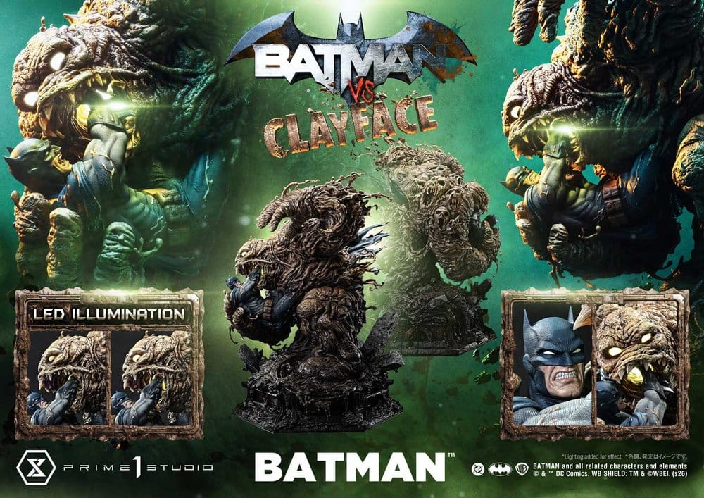 DC Comics Ultimate Premium Masterline Series statuette 1/4 Batman VS Clayface 83 cm