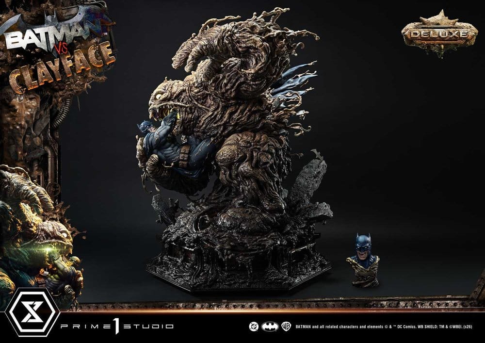 DC Comics Ultimate Premium Masterline Series statuette 1/4 Batman VS Clayface Deluxe Version 83 cm