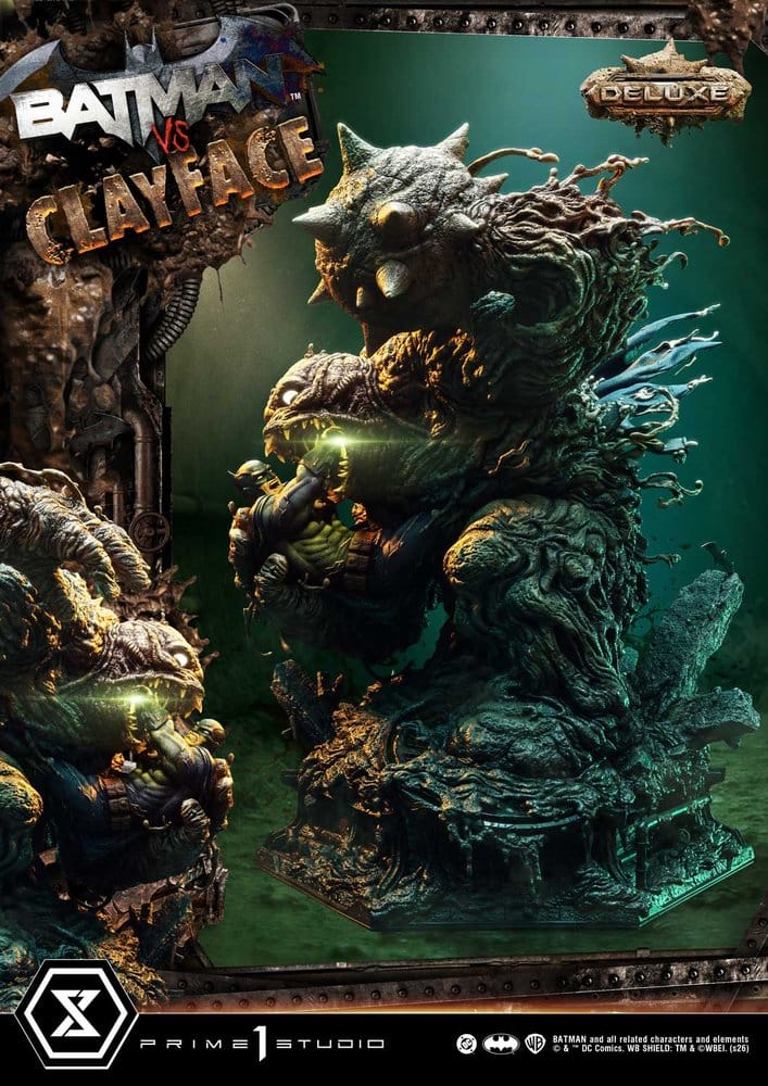 DC Comics Ultimate Premium Masterline Series statuette 1/4 Batman VS Clayface DX Bonus Version 83 cm