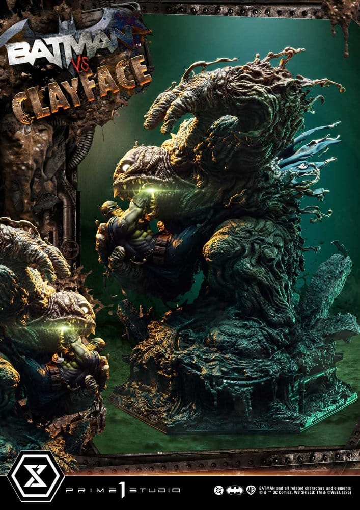 DC Comics Ultimate Premium Masterline Series statuette 1/4 Batman VS Clayface DX Bonus Version 83 cm