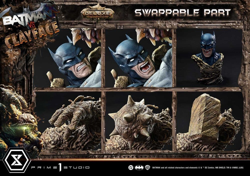 DC Comics Ultimate Premium Masterline Series statuette 1/4 Batman VS Clayface DX Bonus Version 83 cm