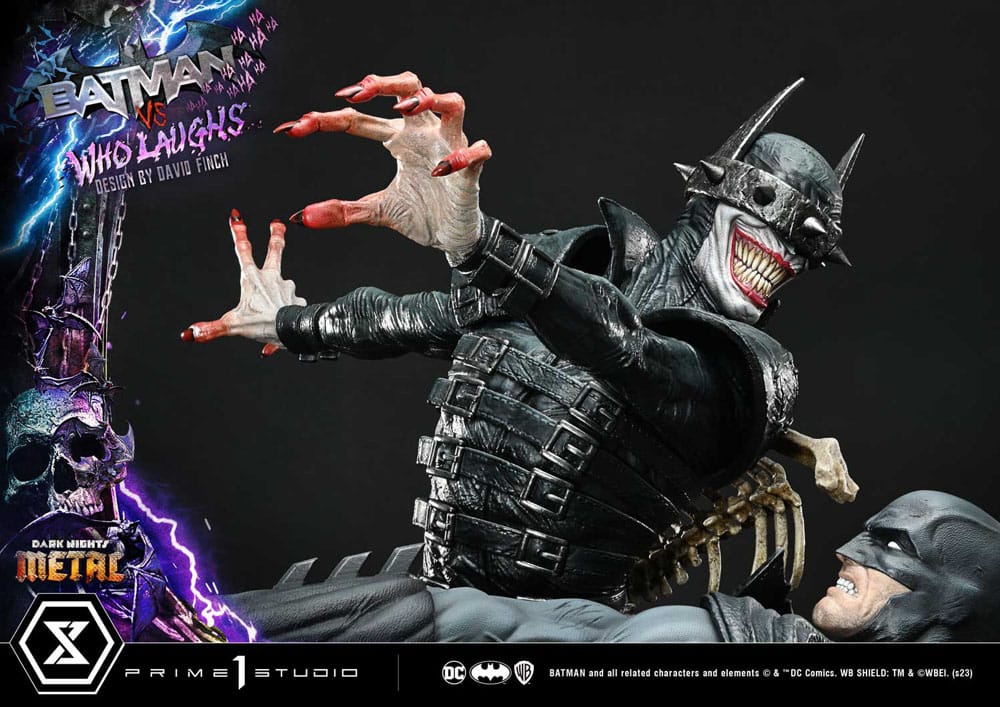 Dark Nights: Metal statuette Ultimate Premium Masterline Series 1/4 Batman VS Batman Who Laughs 67 cm
