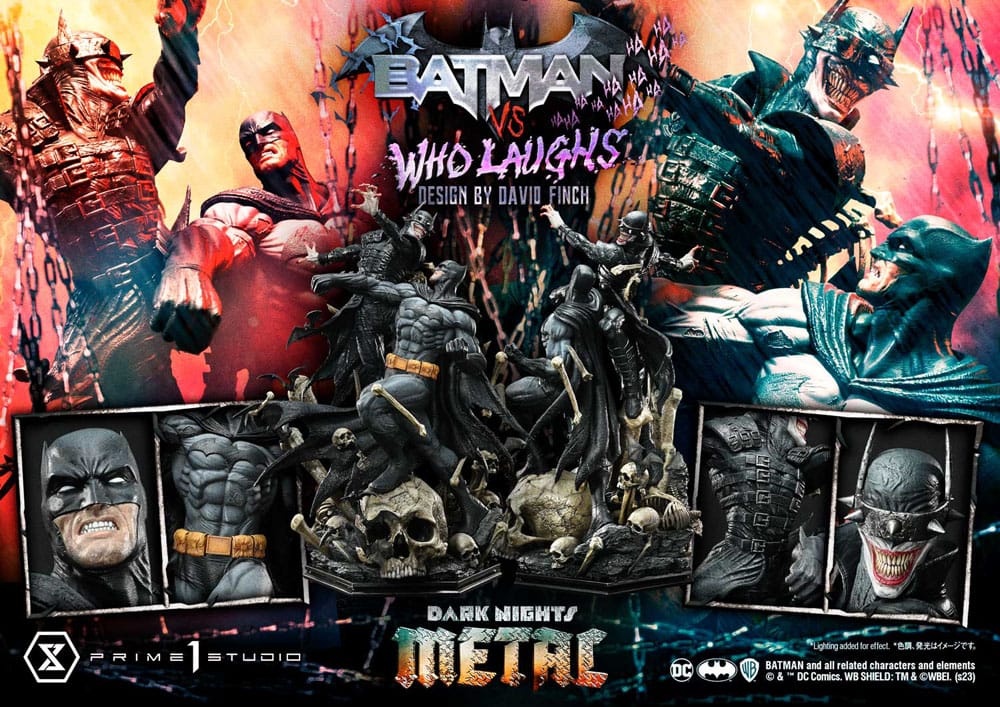 Dark Nights: Metal statuette Ultimate Premium Masterline Series 1/4 Batman VS Batman Who Laughs 67 cm