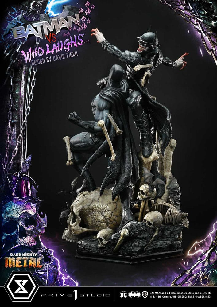 Dark Nights: Metal statuette Ultimate Premium Masterline Series 1/4 Batman VS Batman Who Laughs 67 cm