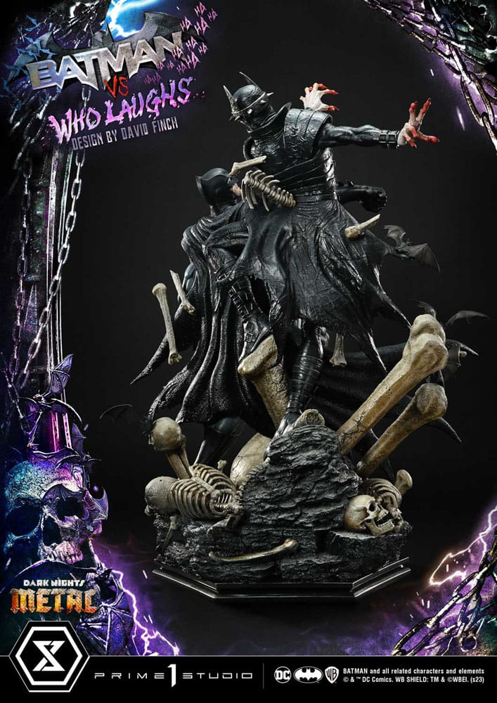 Dark Nights: Metal statuette Ultimate Premium Masterline Series 1/4 Batman VS Batman Who Laughs 67 cm