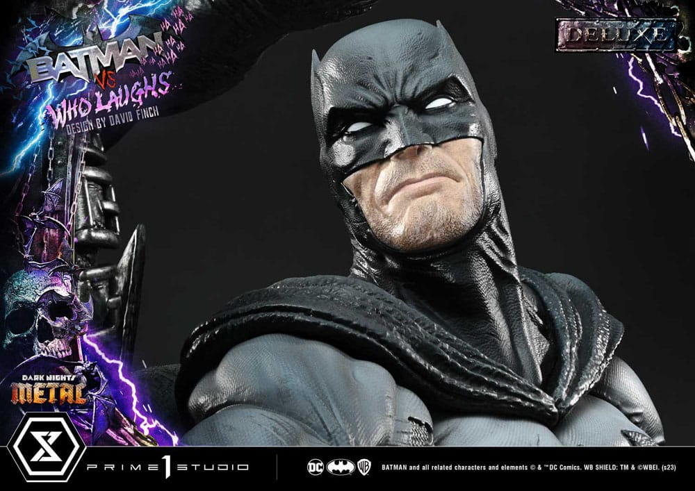 Dark Nights: Metal statuette Ultimate Premium Masterline Series 1/4 Batman VS Batman Who Laughs Deluxe Version 67 cm