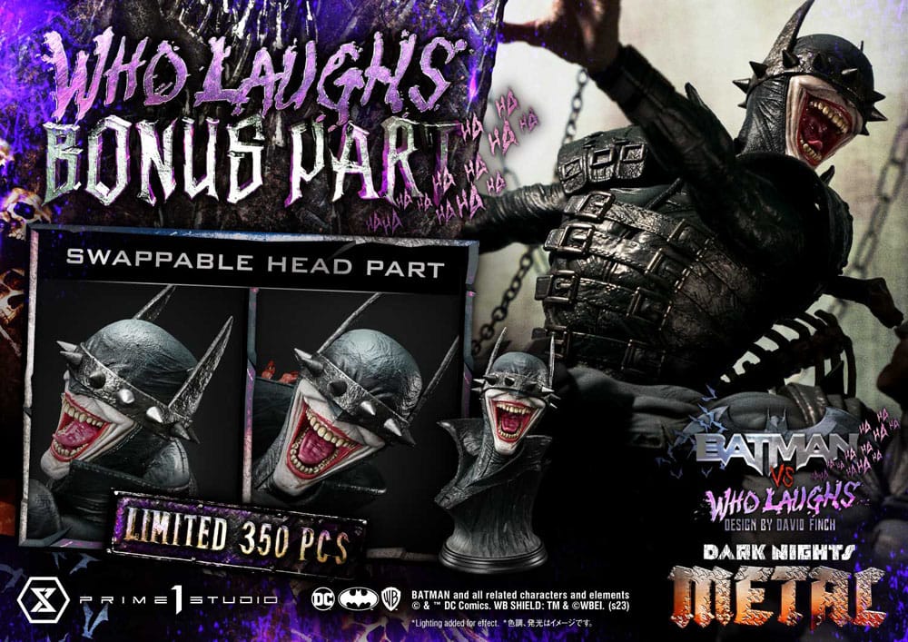 Dark Nights: Metal statuette Ultimate Premium Masterline Series 1/4 Batman VS Batman Who Laughs Deluxe Bonus Version 67 cm