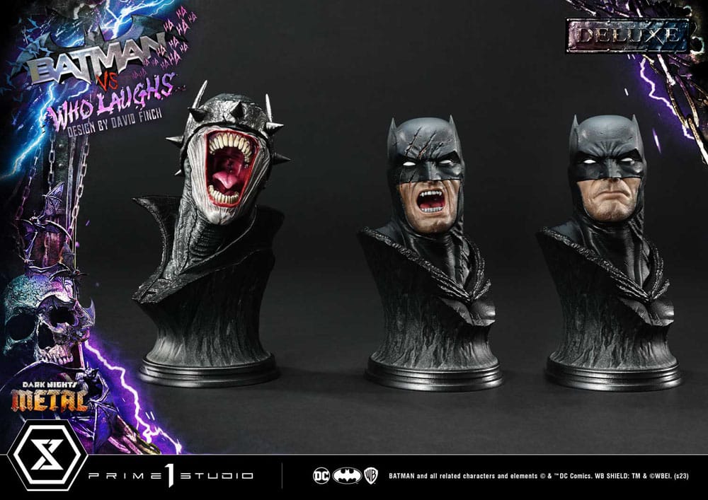 Dark Nights: Metal statuette Ultimate Premium Masterline Series 1/4 Batman VS Batman Who Laughs Deluxe Bonus Version 67 cm