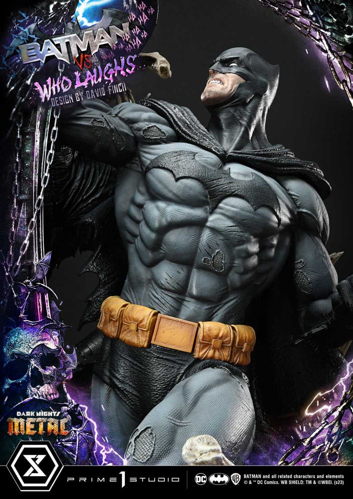 Dark Nights: Metal statuette Ultimate Premium Masterline Series 1/4 Batman VS Batman Who Laughs Deluxe Bonus Version 67 cm