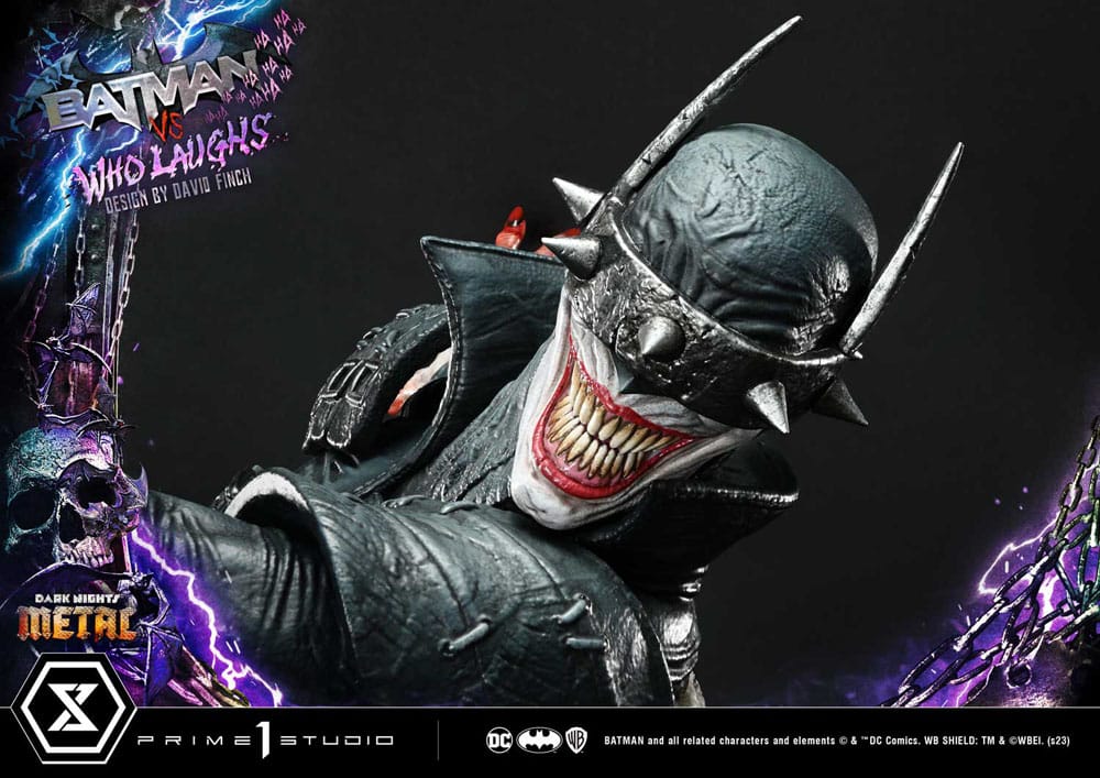 Dark Nights: Metal statuette Ultimate Premium Masterline Series 1/4 Batman VS Batman Who Laughs Deluxe Bonus Version 67 cm