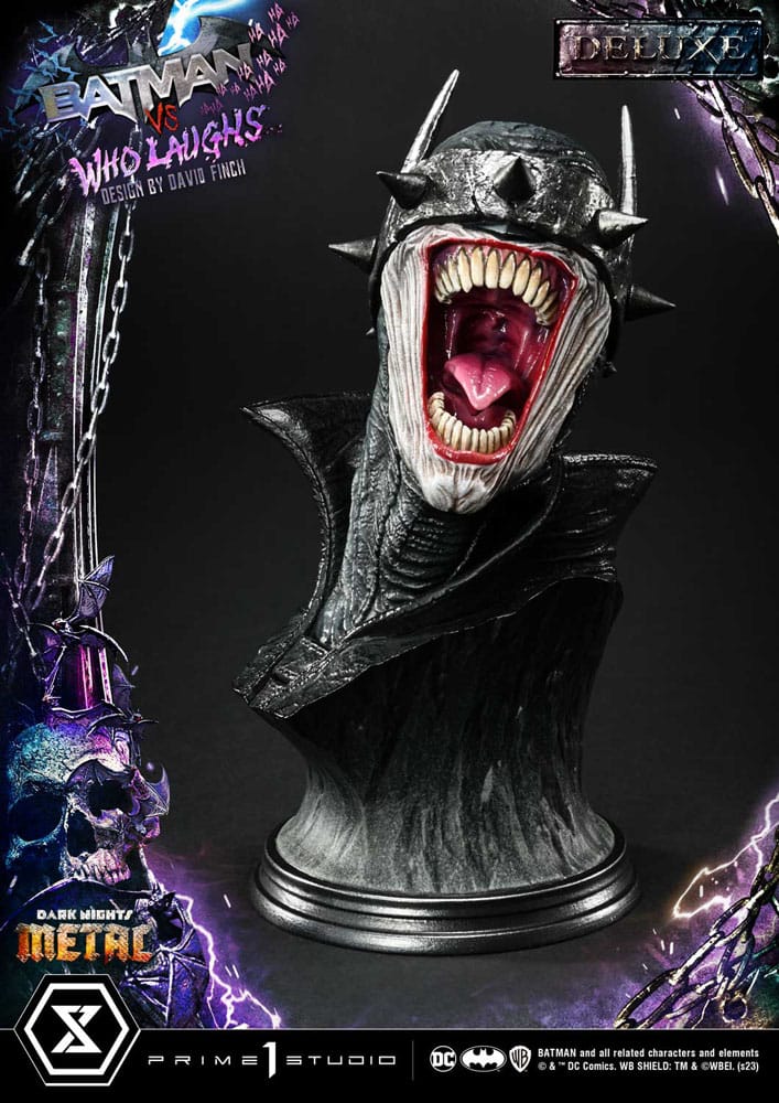 Dark Nights: Metal statuette Ultimate Premium Masterline Series 1/4 Batman VS Batman Who Laughs Deluxe Bonus Version 67 cm
