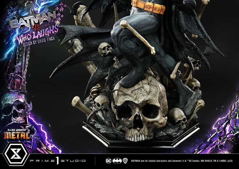 Dark Nights: Metal statuette Ultimate Premium Masterline Series 1/4 Batman VS Batman Who Laughs Deluxe Bonus Version 67 cm