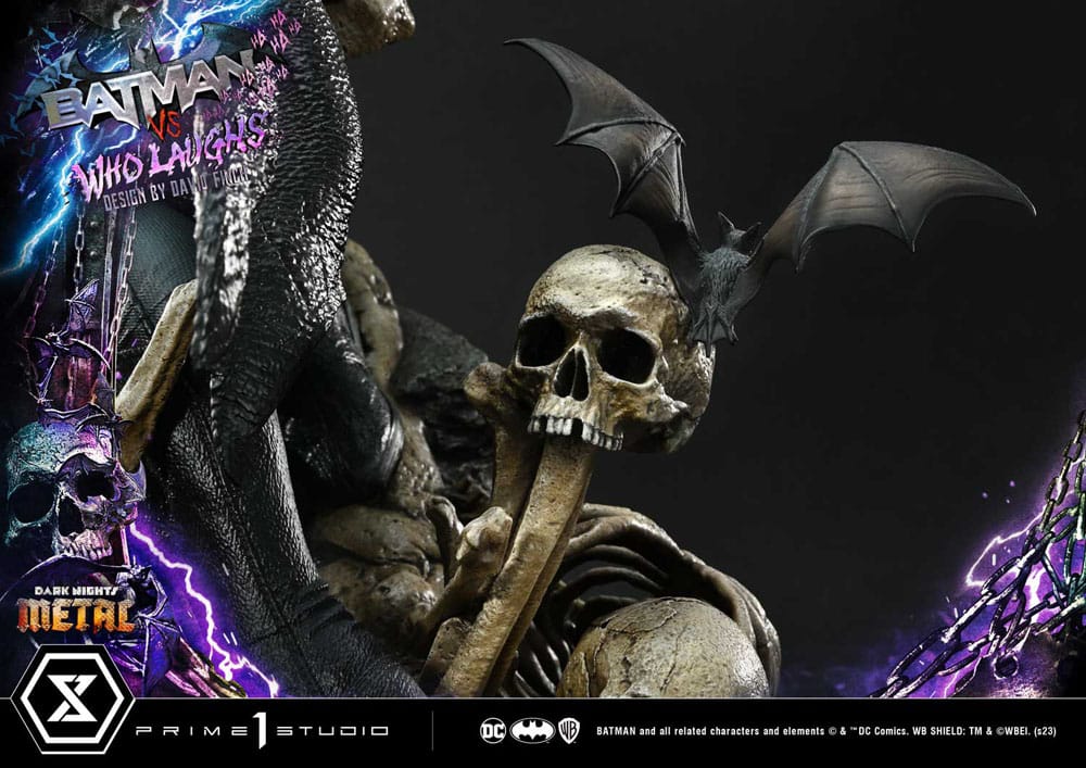 Dark Nights: Metal statuette Ultimate Premium Masterline Series 1/4 Batman VS Batman Who Laughs Deluxe Bonus Version 67 cm