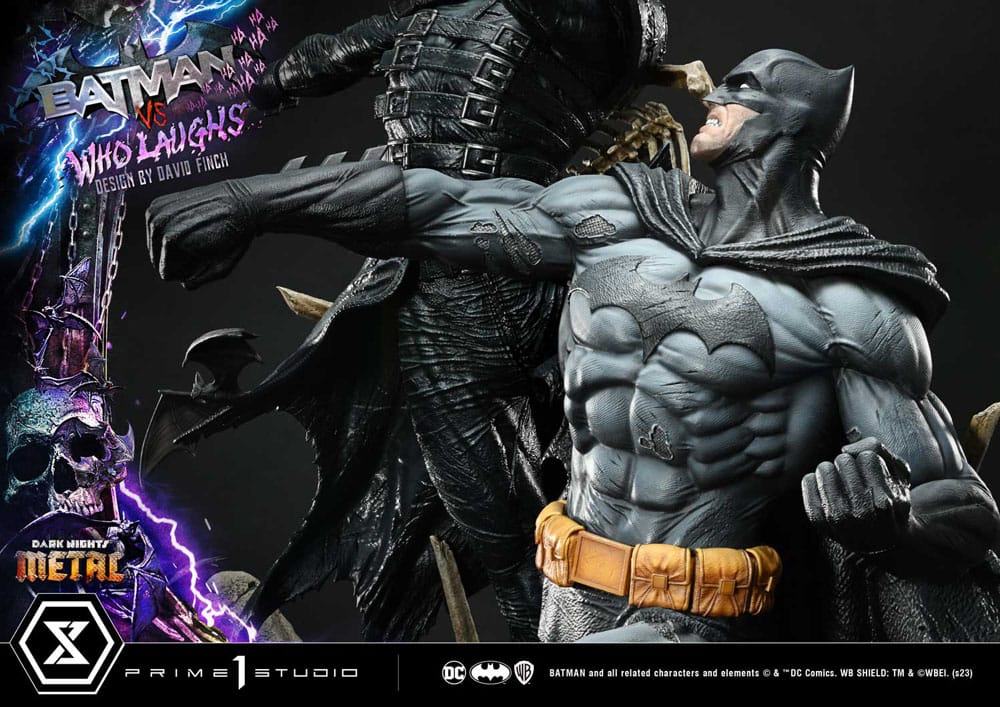 Dark Nights: Metal statuette Ultimate Premium Masterline Series 1/4 Batman VS Batman Who Laughs Deluxe Bonus Version 67 cm