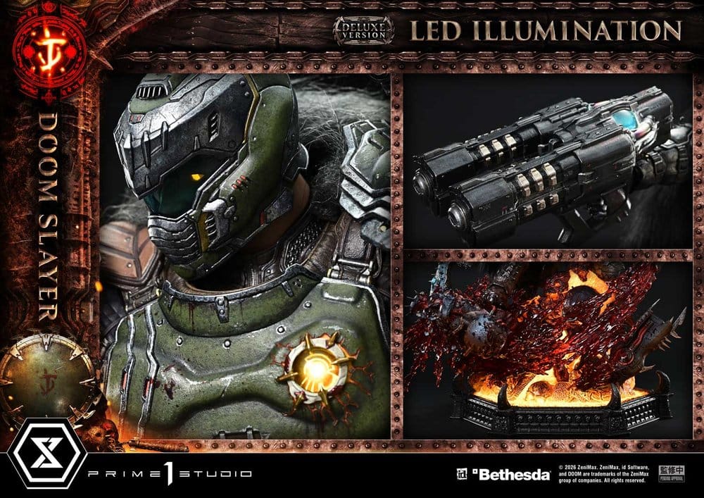 DOOM: The Dark Ages statuette Ultimate Premium Masterline Series 1/4 DOOM Slayer Deluxe Version 77 cm