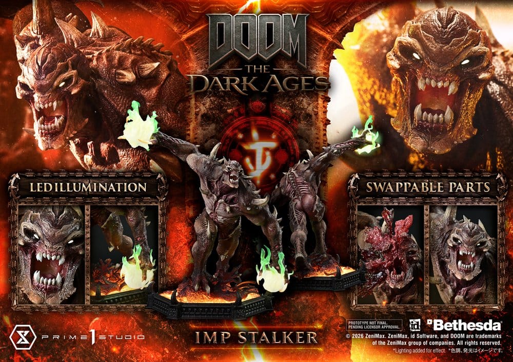 DOOM: The Dark Ages statuette Ultimate Premium Masterline Series 1/4 Imp Stalker 77 cm