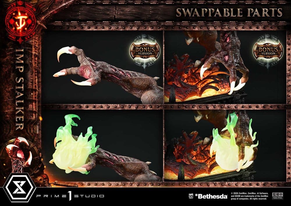 DOOM: The Dark Ages statuette Ultimate Premium Masterline Series 1/4 Imp Stalker Bonus Version 77 cm