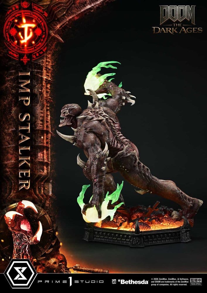 DOOM: The Dark Ages statuette Ultimate Premium Masterline Series 1/4 Imp Stalker Bonus Version 77 cm