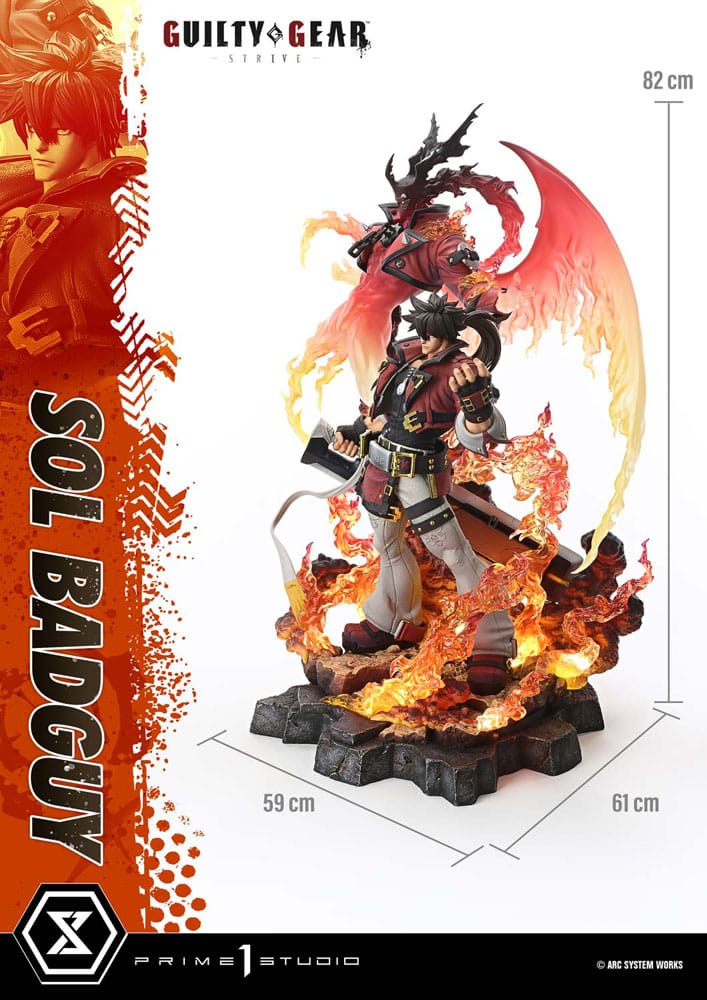 Guilty Gear Strive statuette Ultimate Premium Masterline Series 1/4 Sol Badguy Version 82 cm