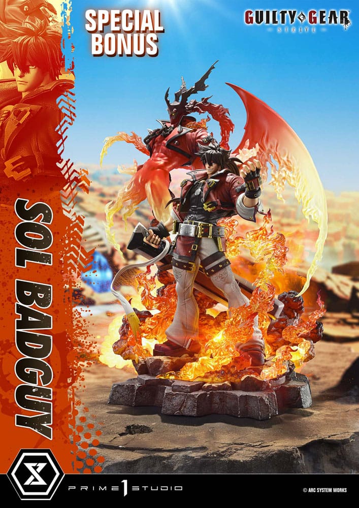 Guilty Gear Strive statuette Ultimate Premium Masterline Series 1/4 Sol Badguy Bonus Version 82 cm