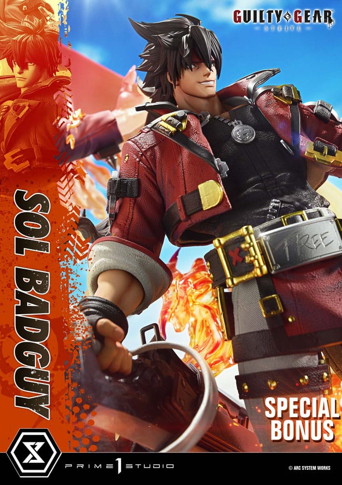 Guilty Gear Strive statuette Ultimate Premium Masterline Series 1/4 Sol Badguy Bonus Version 82 cm