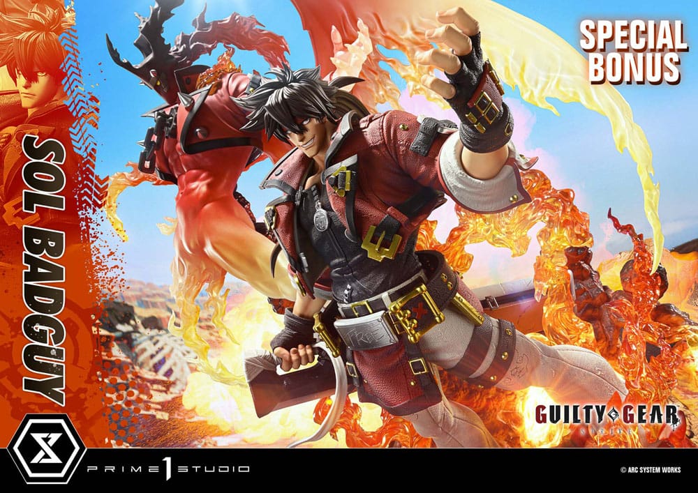 Guilty Gear Strive statuette Ultimate Premium Masterline Series 1/4 Sol Badguy Bonus Version 82 cm