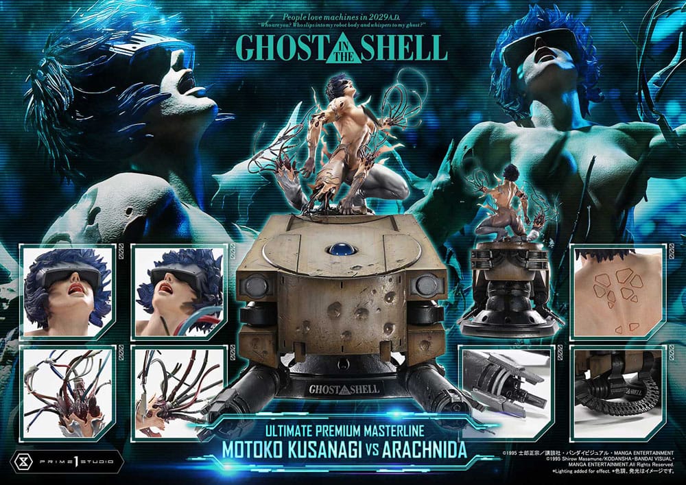 Ghost in the Shell statuette Ultimate Premium Masterline Series 1/4 Motoko Kusanagi vs Arachnida 68 cm