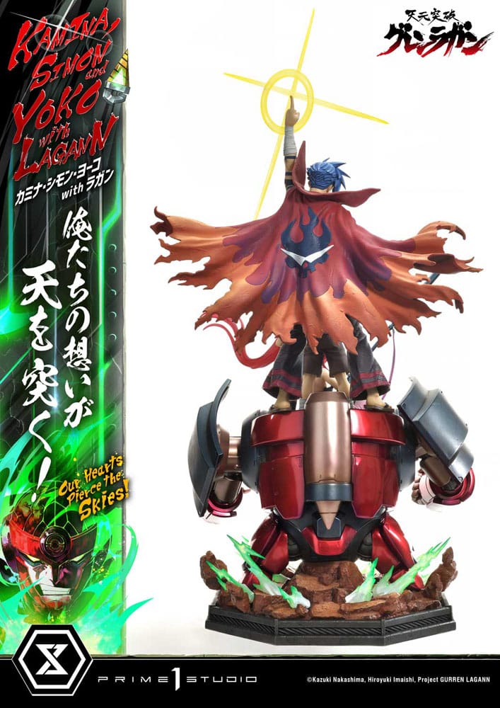 Gurren Lagann statuette Ultimate Premium Masterline Series 1/4 Kamina, Simon & Yoko with Lagann 97 cm
