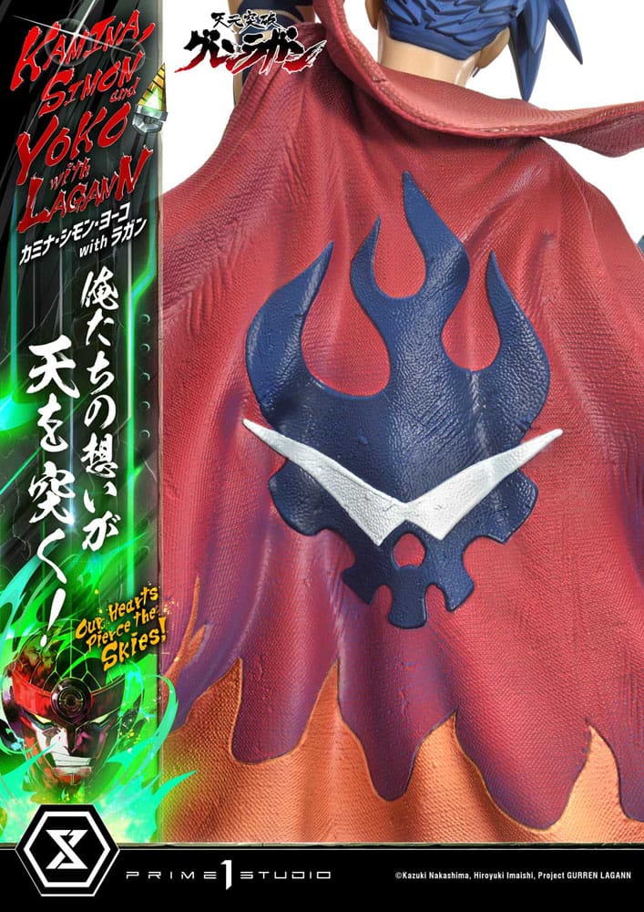 Gurren Lagann statuette Ultimate Premium Masterline Series 1/4 Kamina, Simon & Yoko with Lagann 97 cm