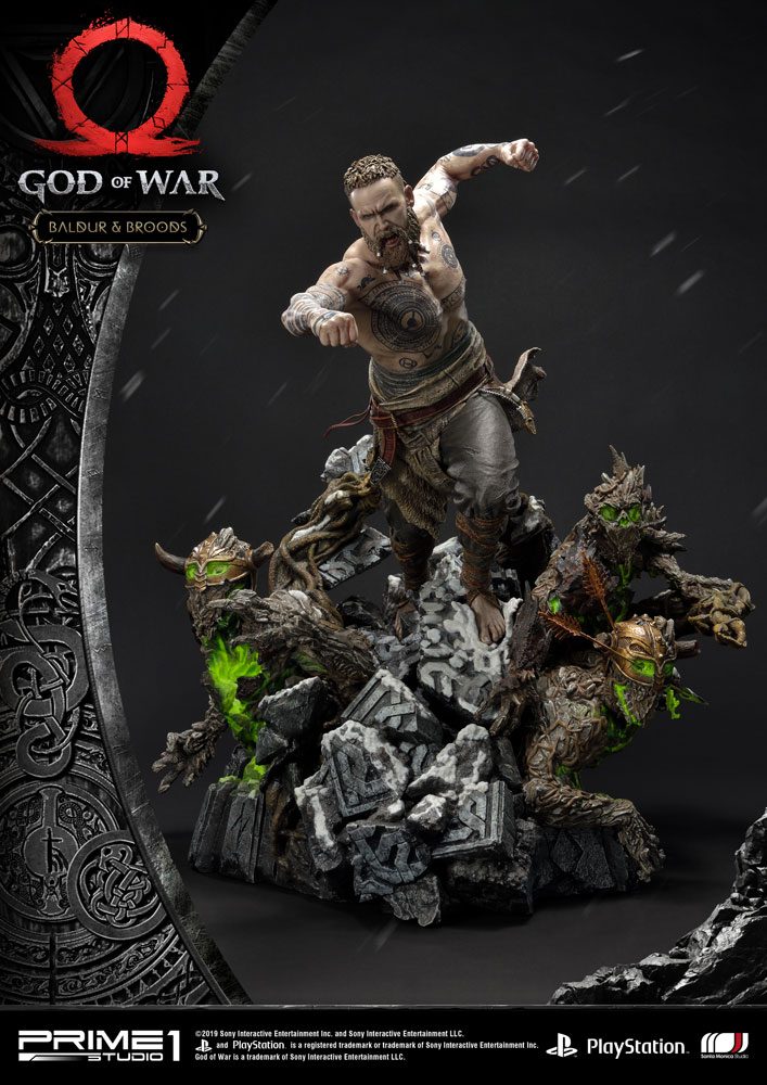 God of War (2018) statuette Baldur & Broods 62 cm