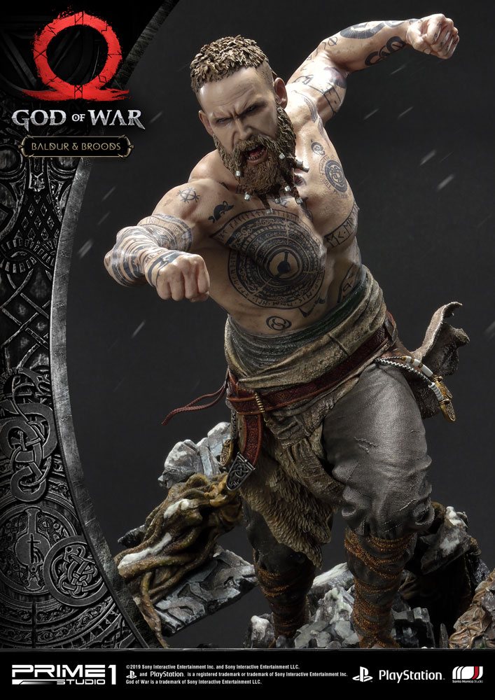 God of War (2018) statuette Baldur & Broods 62 cm