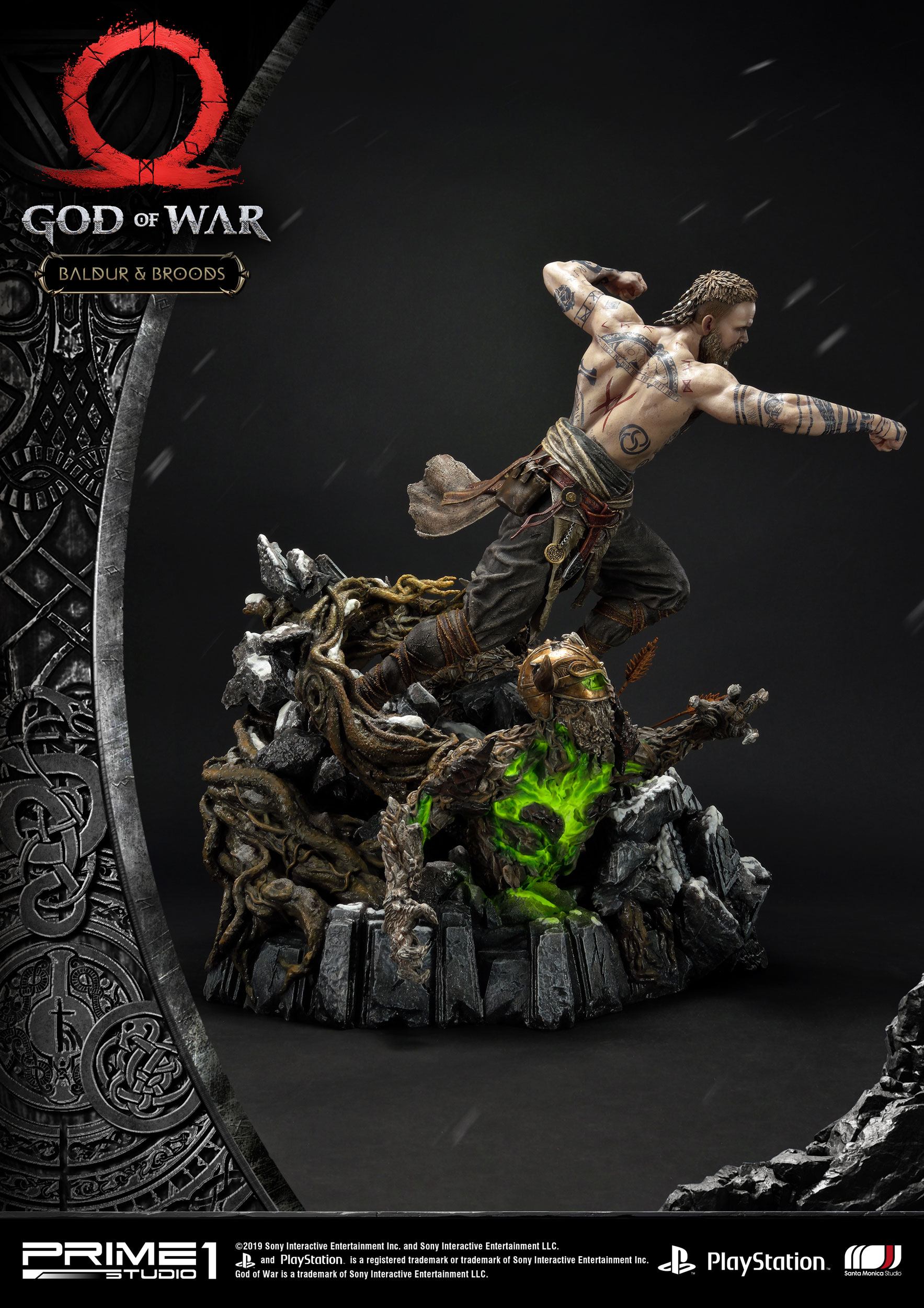 God of War (2018) statuette Baldur & Broods 62 cm