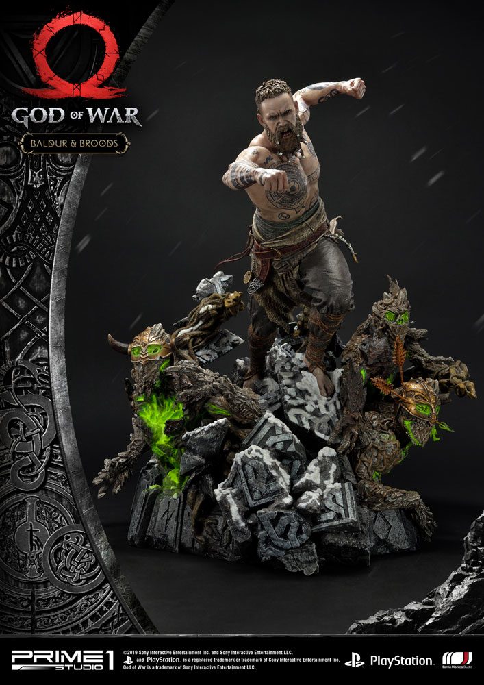 God of War (2018) statuette Baldur & Broods 62 cm