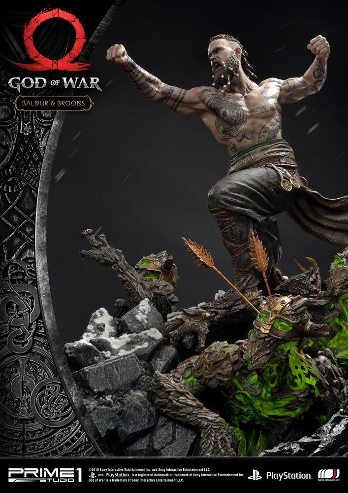 God of War (2018) statuette Baldur & Broods 62 cm