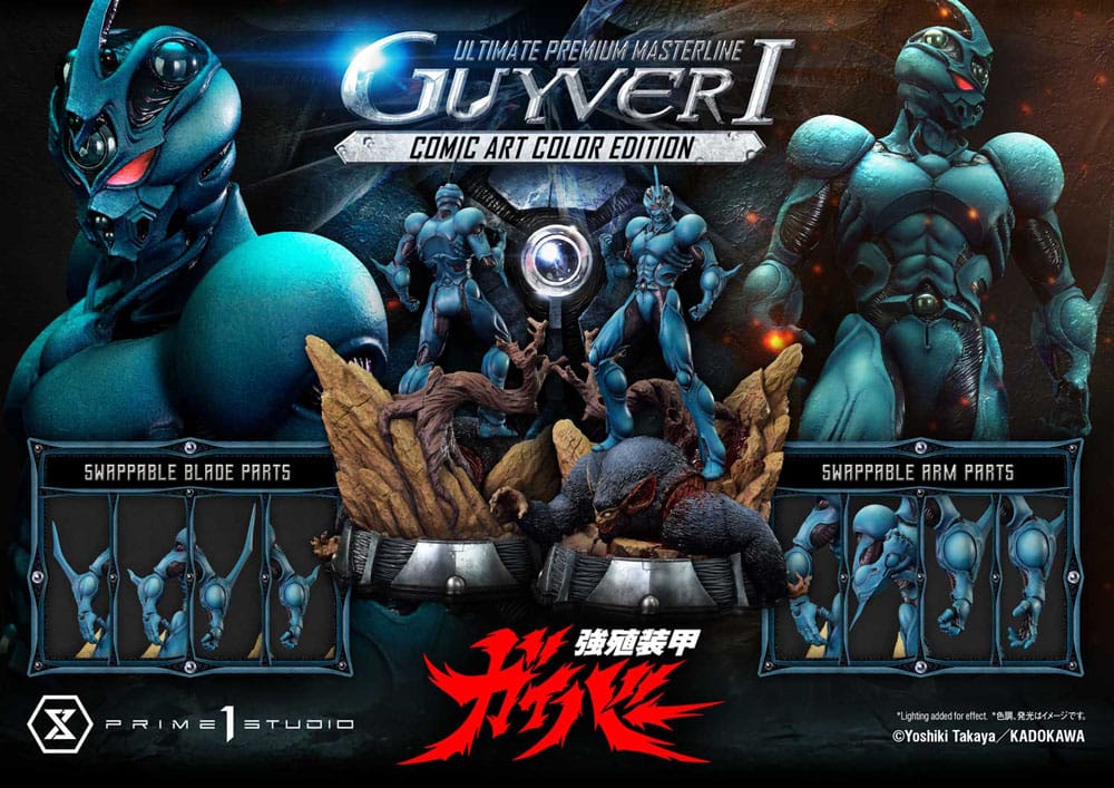 Guyver - The Bioboosted Armor statuette Ultimate Premium Masterline Series 1/4 Guyver I Comic Art Color Edition 82 cm