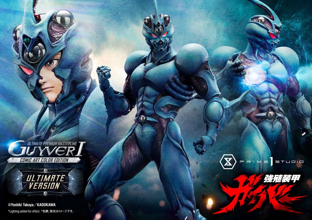Guyver - The Bioboosted Armor statuette Ultimate Premium Masterline Series 1/4 Guyver I Comic Art Color Edition Ultimate Bonus Version 82 cm