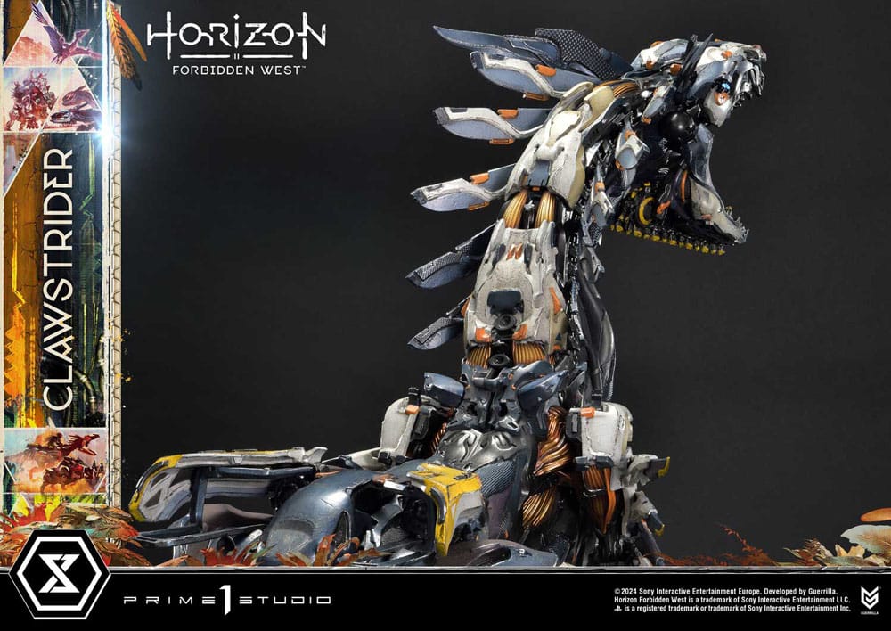 Horizon Forbidden West statuette Ultimate Premium Masterline Series 1/4 Clawstrider 68 cm