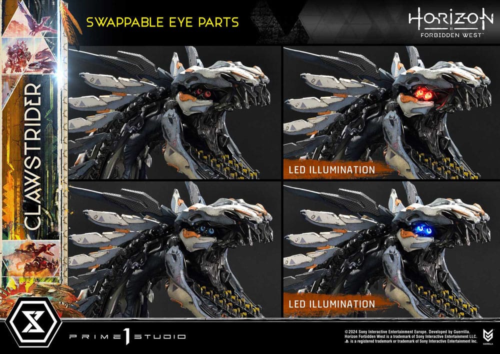 Horizon Forbidden West statuette Ultimate Premium Masterline Series 1/4 Clawstrider Bonus Version 68 cm